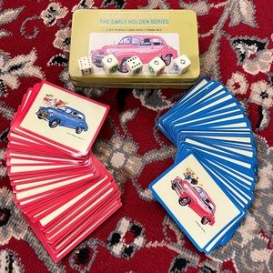 The Early Holden Series 2 Sets of Playing Cards with 5 Poker Dice